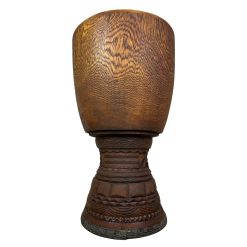 Fût de djembé en bois d'iroko 37 cm